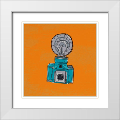 Snapshot II White Modern Wood Framed Art Print with Double Matting by Smith, Karen