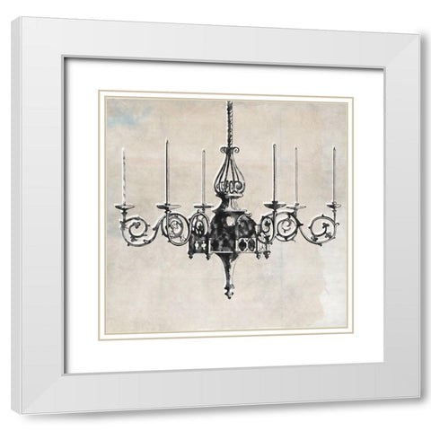 Swing I White Modern Wood Framed Art Print with Double Matting by Smith, Karen
