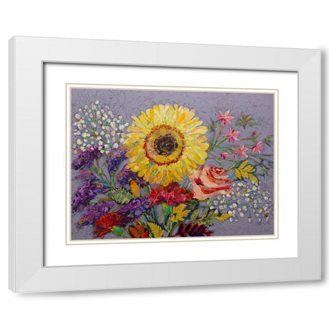 Sunny Mexico White Modern Wood Framed Art Print with Double Matting by St Hilaire, Elizabeth