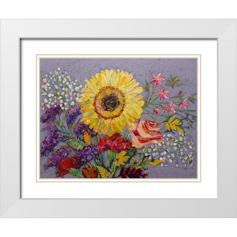 Sunny Mexico White Modern Wood Framed Art Print with Double Matting by St Hilaire, Elizabeth