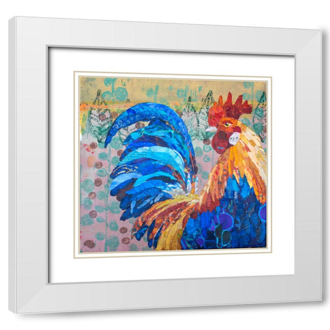 A Top of the Morning White Modern Wood Framed Art Print with Double Matting by St Hilaire, Elizabeth