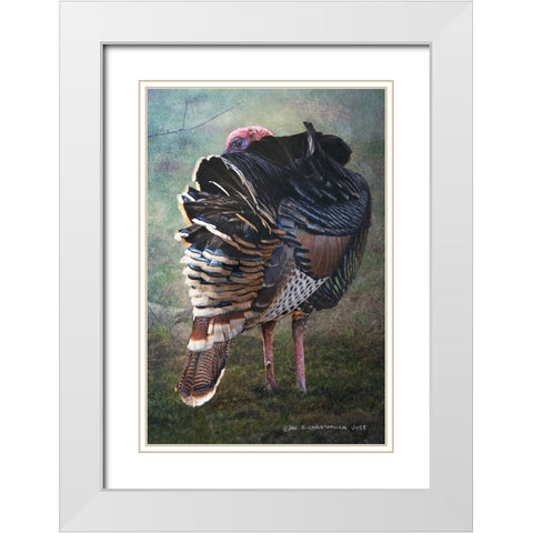 Peeping Tom White Modern Wood Framed Art Print with Double Matting by Vest, Christopher