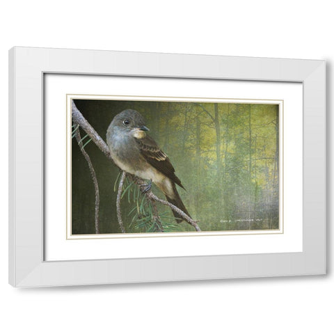 Western Wood Peewee White Modern Wood Framed Art Print with Double Matting by Vest, Christopher