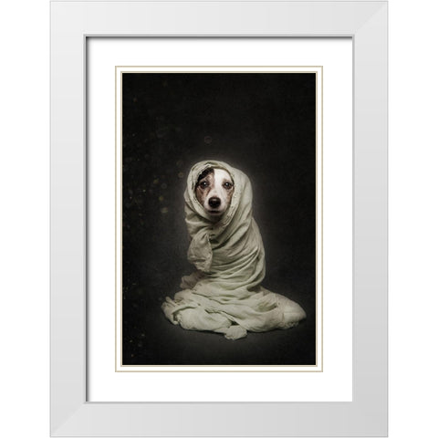 Wrapped White Modern Wood Framed Art Print with Double Matting by Willers, Heike