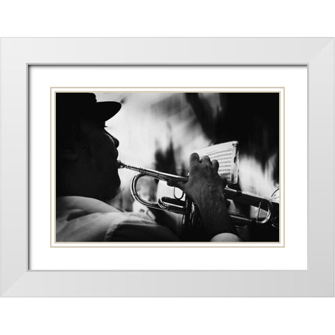 just follow my lead White Modern Wood Framed Art Print with Double Matting by Correia, Rui