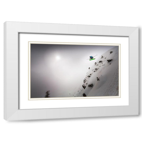 Freedom White Modern Wood Framed Art Print with Double Matting by Bertoncelj, Sandi