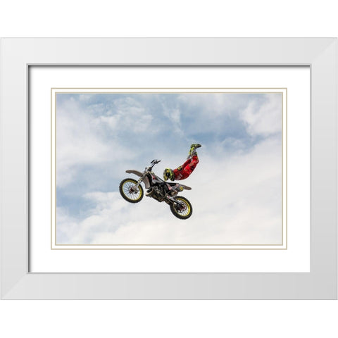 No hands superflyer White Modern Wood Framed Art Print with Double Matting by Vlasceanu, Mircea