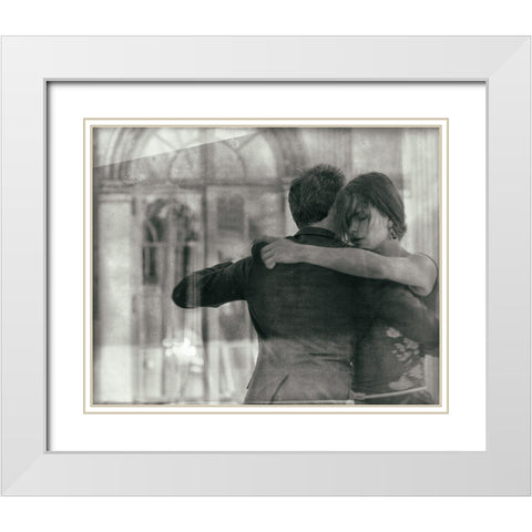 Untitled White Modern Wood Framed Art Print with Double Matting by Degryse, Michelle