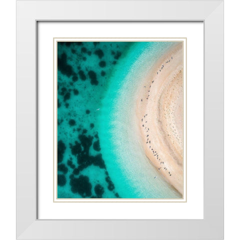 Hot Summer White Modern Wood Framed Art Print with Double Matting by Alnomas, Faisal