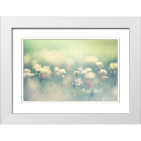 small world White Modern Wood Framed Art Print with Double Matting by Suzuki, Takashi