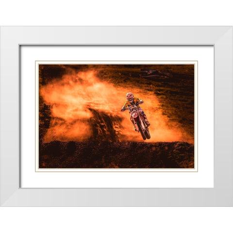 above White Modern Wood Framed Art Print with Double Matting by Igor, Salkov