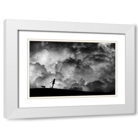 Prelude To The Dream White Modern Wood Framed Art Print with Double Matting by Lee, Hengki