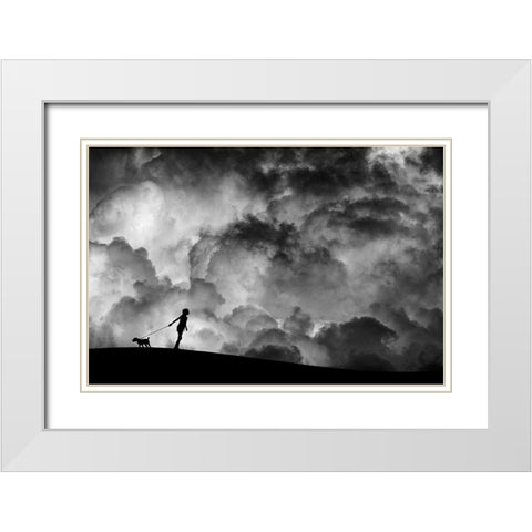Prelude To The Dream White Modern Wood Framed Art Print with Double Matting by Lee, Hengki