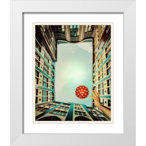play it White Modern Wood Framed Art Print with Double Matting by Ambra