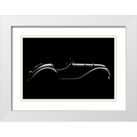 Silhouette White Modern Wood Framed Art Print with Double Matting by Perez, Alvaro