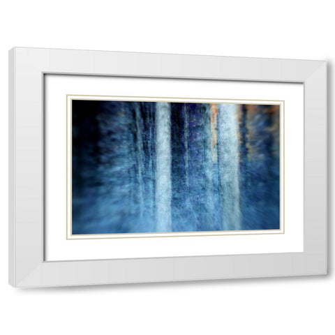 THE FOREST White Modern Wood Framed Art Print with Double Matting by Barbadimos, Kostas