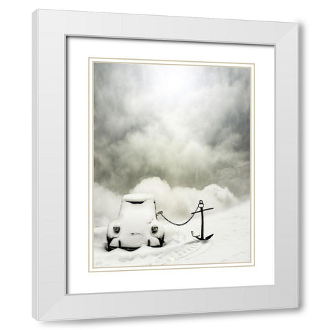 Larguer les voiles White Modern Wood Framed Art Print with Double Matting by Senechal Photographie, David