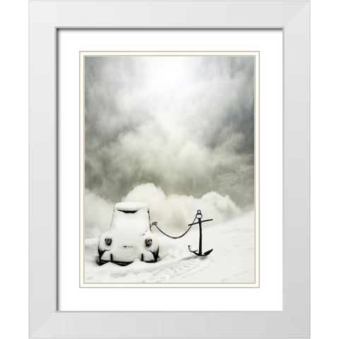 Larguer les voiles White Modern Wood Framed Art Print with Double Matting by Senechal Photographie, David
