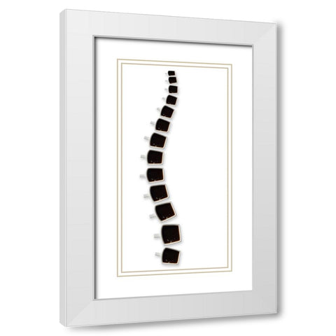 Backbone of coffee White Modern Wood Framed Art Print with Double Matting by De Kogel, Wieteke