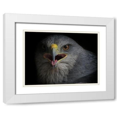 War Cry White Modern Wood Framed Art Print with Double Matting by valverde, Ferdinando