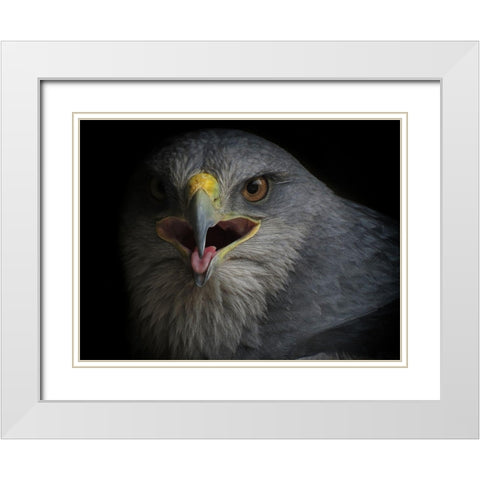 War Cry White Modern Wood Framed Art Print with Double Matting by valverde, Ferdinando