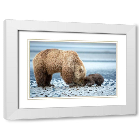 Tender Teaching White Modern Wood Framed Art Print with Double Matting by Doyle, Renee