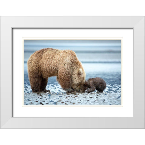 Tender Teaching White Modern Wood Framed Art Print with Double Matting by Doyle, Renee