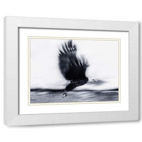 The Catch White Modern Wood Framed Art Print with Double Matting by Cheng, Yu