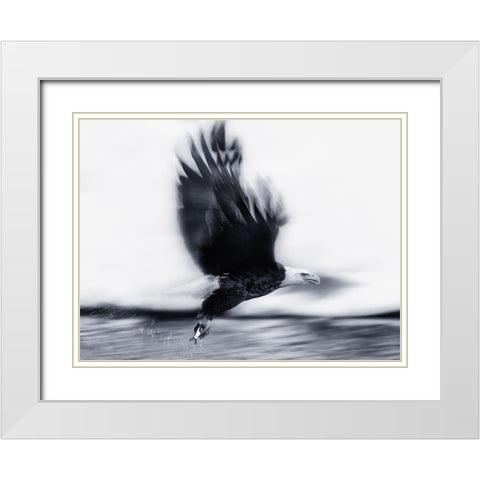 The Catch White Modern Wood Framed Art Print with Double Matting by Cheng, Yu