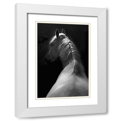 Impression White Modern Wood Framed Art Print with Double Matting by Malovrh, Milan