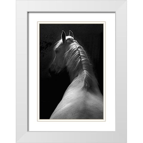 Impression White Modern Wood Framed Art Print with Double Matting by Malovrh, Milan