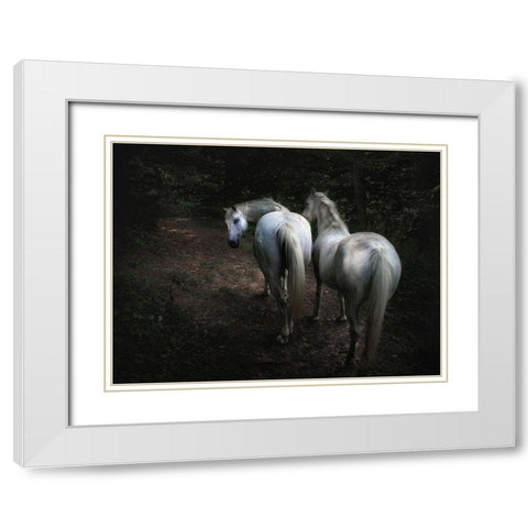 Come White Modern Wood Framed Art Print with Double Matting by Droste, Holger