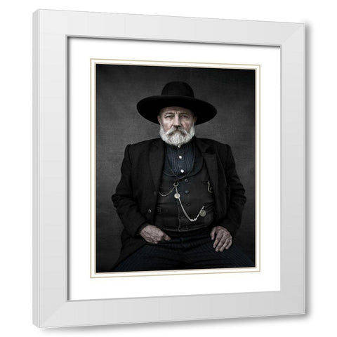 El Paso Project White Modern Wood Framed Art Print with Double Matting by Scheunders, Jan