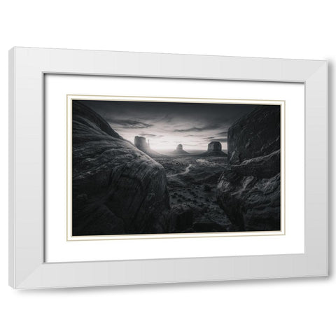 MVBW White Modern Wood Framed Art Print with Double Matting by Pablo, Juan de