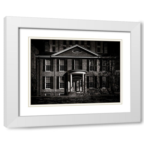 Queen Street Toronto No 160 White Modern Wood Framed Art Print with Double Matting by Carson, Brian