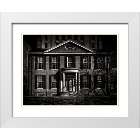 Queen Street Toronto No 160 White Modern Wood Framed Art Print with Double Matting by Carson, Brian