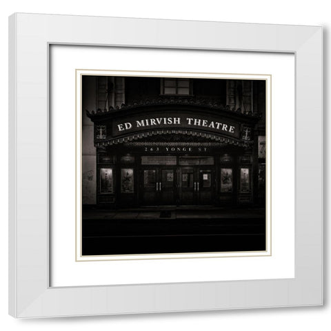 Young Street Toronto No 263 White Modern Wood Framed Art Print with Double Matting by Carson, Brian
