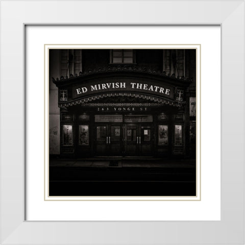 Young Street Toronto No 263 White Modern Wood Framed Art Print with Double Matting by Carson, Brian