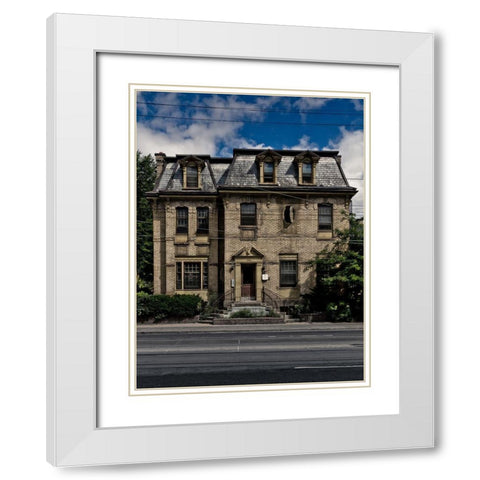 Dundas Street West Toronto No 370 Color White Modern Wood Framed Art Print with Double Matting by Carson, Brian