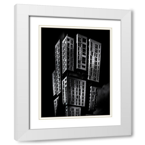 Picasso Toronto No 1 White Modern Wood Framed Art Print with Double Matting by Carson, Brian