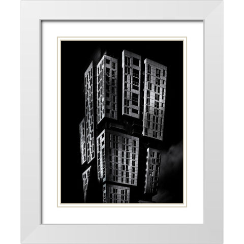 Picasso Toronto No 1 White Modern Wood Framed Art Print with Double Matting by Carson, Brian