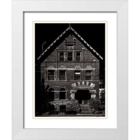 Rupert Simpson House Toronto White Modern Wood Framed Art Print with Double Matting by Carson, Brian