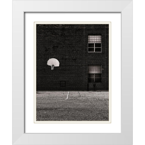 School Daze No 1 White Modern Wood Framed Art Print with Double Matting by Carson, Brian