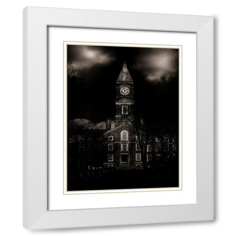 School Daze No 7 Toned White Modern Wood Framed Art Print with Double Matting by Carson, Brian