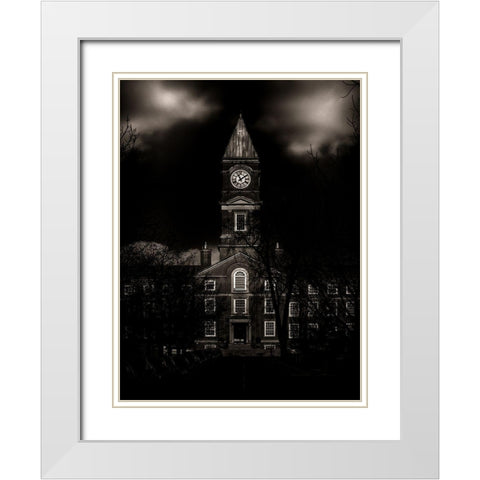 School Daze No 7 Toned White Modern Wood Framed Art Print with Double Matting by Carson, Brian