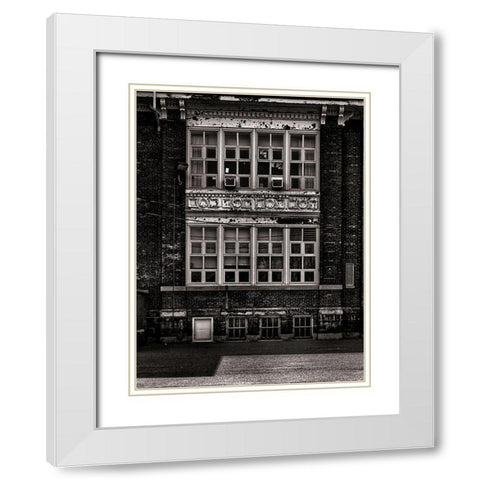 School Daze No 11 White Modern Wood Framed Art Print with Double Matting by Carson, Brian