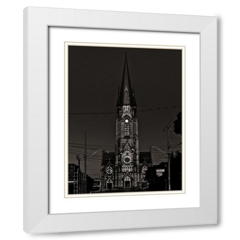 St Marys Church No 1 White Modern Wood Framed Art Print with Double Matting by Carson, Brian