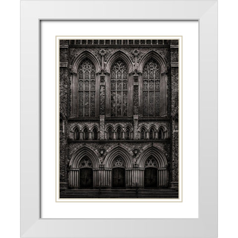 St Pauls White Modern Wood Framed Art Print with Double Matting by Carson, Brian