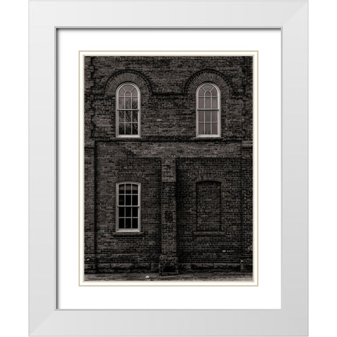 The Assembly Hall No 2 White Modern Wood Framed Art Print with Double Matting by Carson, Brian