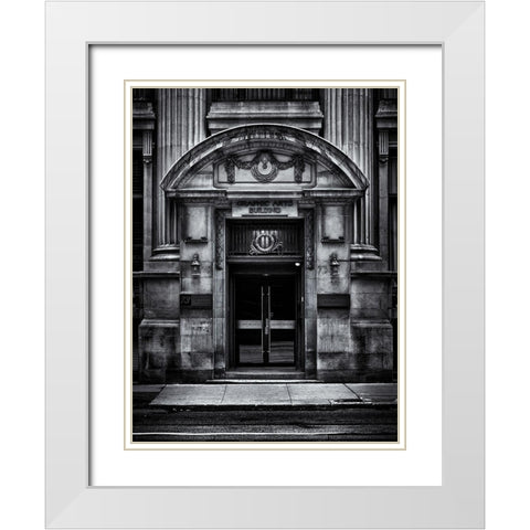 The Graphic Arts Building White Modern Wood Framed Art Print with Double Matting by Carson, Brian